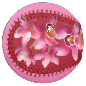 HAMbyWGパーソナライズされたによる花つきソフトボール ソフトボール (正面左)