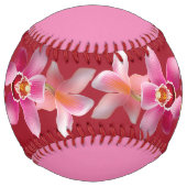 HAMbyWGパーソナライズされたによる花つきソフトボール ソフトボール (正面)