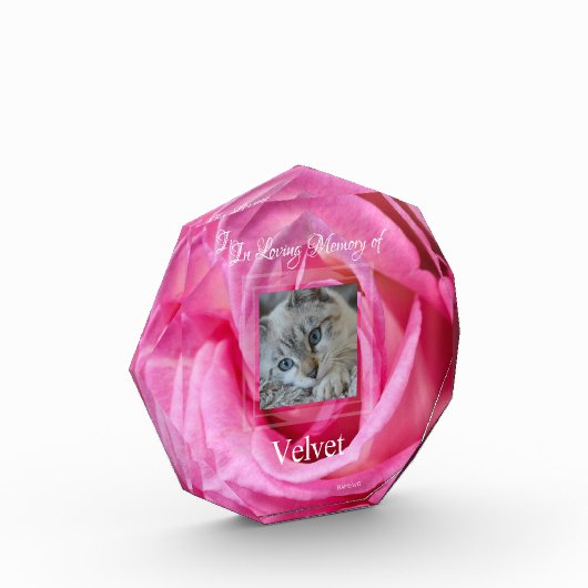 HAMbyWGピンクローズアクリルフォトブロック フォトブロック (左)