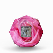 HAMbyWGピンクローズアクリルフォトブロック フォトブロック (正面)