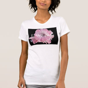 HAMbyWGピンク淡い色のウィスピーの花 Tシャツ