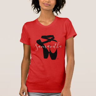 HAMbyWGブラックバレエスリッパお名前 Tシャツ