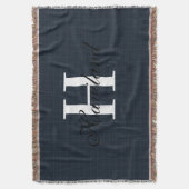 HAMbyWGブループレイド スローブランケット (正面縦)