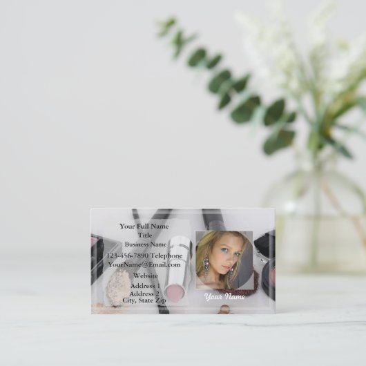 HAMbyWGメイクアップアーティストの写真 名刺 (スタンド正面)