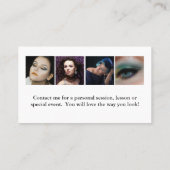 HAMbyWGメイクアップアーティストの写真 名刺 (裏面)