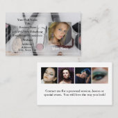 HAMbyWGメイクアップアーティストの写真 名刺 (正面/裏面)