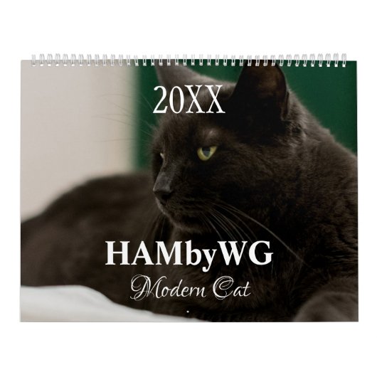 HAMbyWGモダン猫カレンダー カレンダー (カバー)