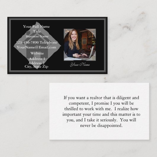 HAMbyWG不動産仲介業者写真 名刺 (正面/裏面)