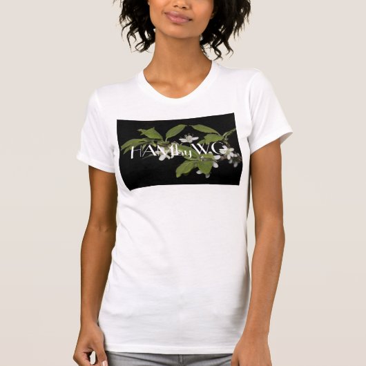 HAMbyWG小さな白い花 Tシャツ (正面)