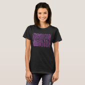 HAMbyWG素晴らし長袖Tシャツ – Violet Zebra Tシャツ (正面フル)