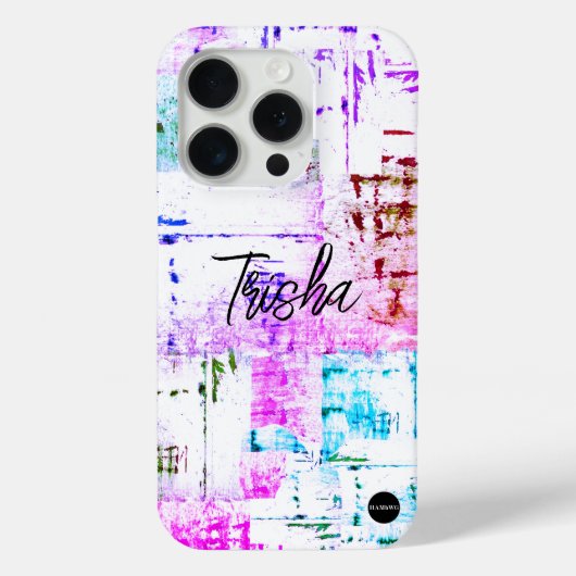 HAMbyWG製 ホワイトミックス ダストレス加工 iPhoneケース Case-Mate iPhoneケース (裏面)