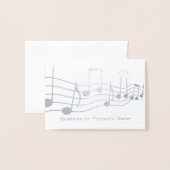 HAMbyWG音楽グラフィックパーソナライズされた 箔カード (封筒付き正面)