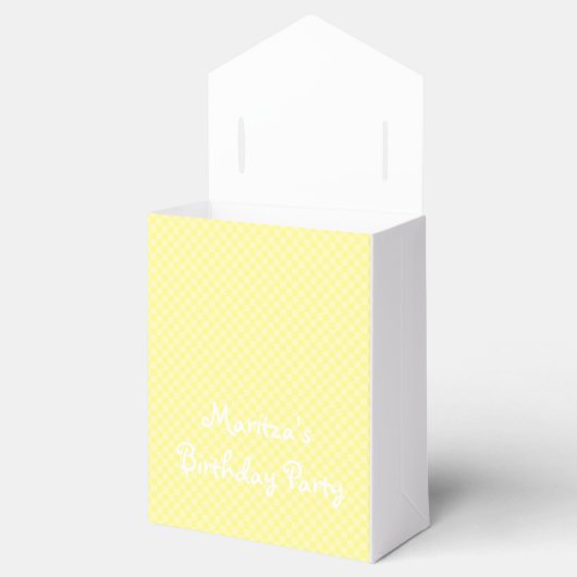 HAMbyWG – お気に入りボックス – Yellow Gingham – あなたの言葉 フェイバーボックス (オープン)