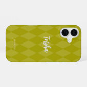 HAMbyWG アルガイル柄携帯ケース iPhone 16ケース (裏面横)