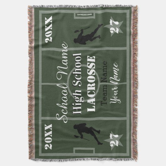 HAMbyWG - オーダーメイドのラクロス スローブランケット (正面縦)