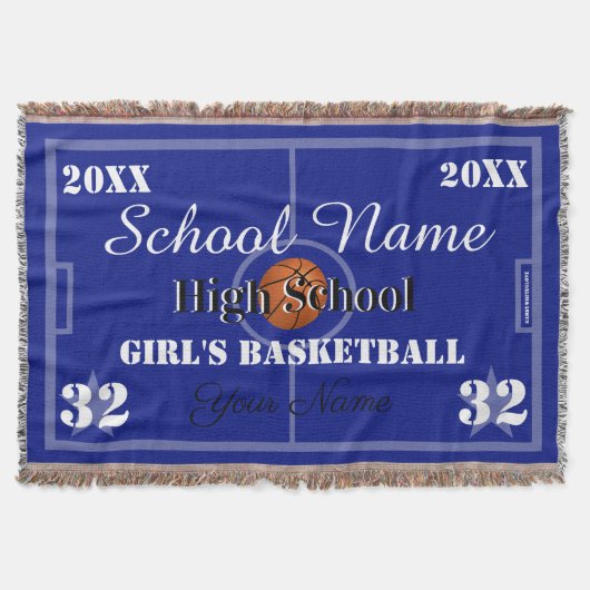 HAMbyWG – カスタマイズ可能なバスケットボール スローブランケット (正面)