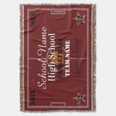 HAMbyWG – カスタマイズ可能なバスケットボール スローブランケット (正面縦)