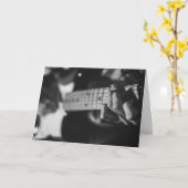 HAMbyWG – グリーティングカード – ギタープレーヤー (黄色い花)