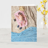 HAMbyWG -グリーティングカード-ベビービーチ カード (黄色い花)