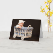 HAMbyWG -グリーティングカード-ベビー乗車 カード (黄色い花)