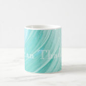 HAMbyWG – コーヒーマグ – アクアミントスワール コーヒーマグカップ (中央)