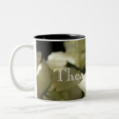 HAMbyWG – コーヒーマグ – ホワイトローズ ツートーンマグカップ (左)