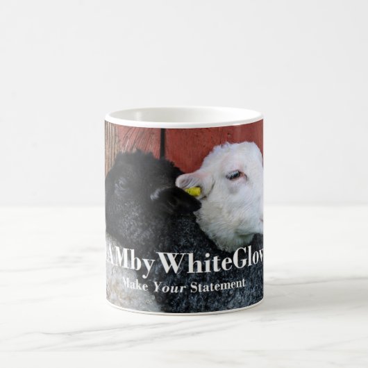 HAMbyWG – コーヒーマグ – 白黒羊 コーヒーマグカップ (中央)