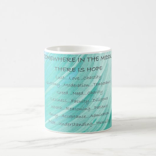 HAMbyWG – コーヒーマグ – 7つの致命的な罪と救済 コーヒーマグカップ (中央)