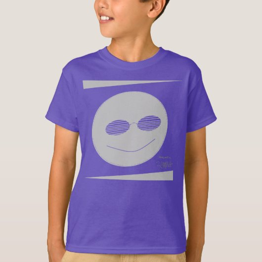 HAMbyWG – サングラス付きスマイル顔 Tシャツ (正面)
