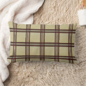 HAMbyWG – スローまたは腰枕= Bg/Br/R Plaid ランバークッション (ブランケット)