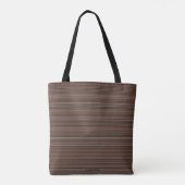 HAMbyWG - トートバッグ - ファインライン - ブラウン (裏面)