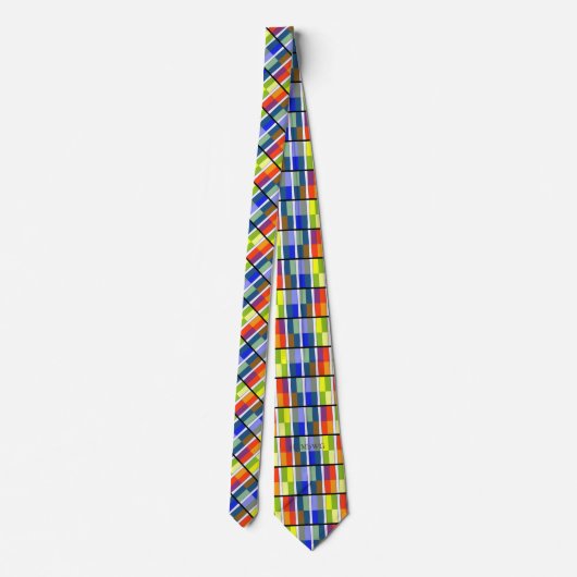 HAMbyWG – ネックタイ – グラフィックカラフルバレル設計 ネクタイ (裏面)