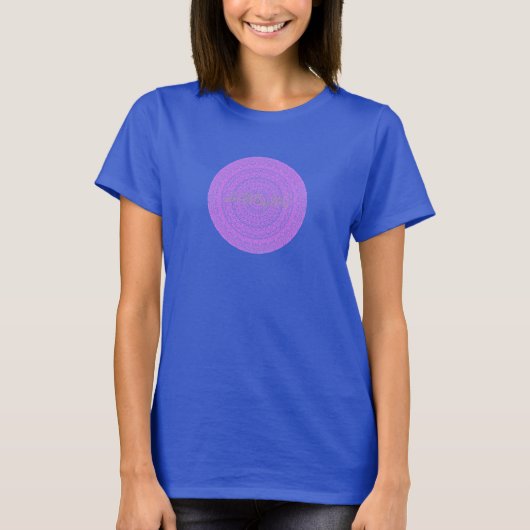HAMbyWG – ピンクの女性ボーホサークル Tシャツ (正面)