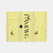 HAMbyWG -フリースブランケット- Butterflys フリースブランケット (正面(横))