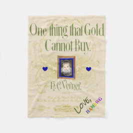 HAMbyWG -フリースベビーブランケット- One Thing金ゴールド... フリースブランケット