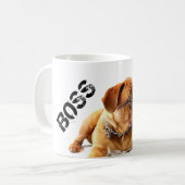 HAMbyWG -ボスコーヒーマグ – ブルドッグ付/グラス コーヒーマグカップ (正面左)