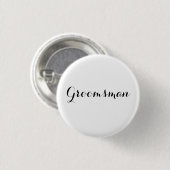 HAMbyWG – ボタン – Groomsman 缶バッジ (正面&裏面)