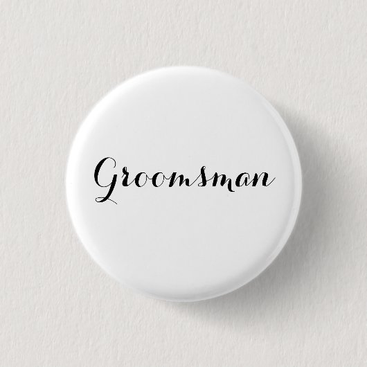 HAMbyWG – ボタン – Groomsman 缶バッジ (正面)