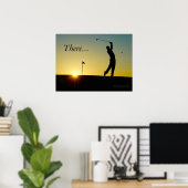 HAMbyWG – ポスター – ゴルファー・イン・サンセット (ホームオフィス)