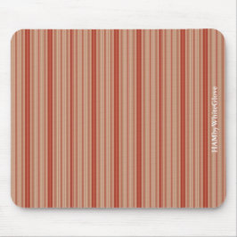 HAMbyWG – マウスパッド – オレンジ – 赤ストライプ色