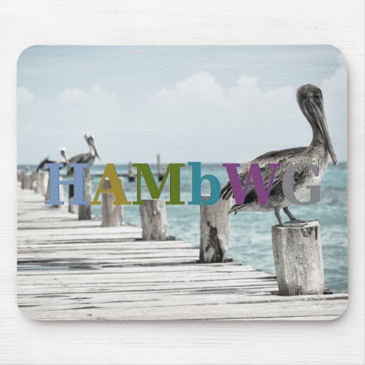 HAMbyWG – マウスパッド – ペリカン波止場 (正面)
