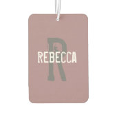 HAMbyWG – モノグラム付きハート カーエアーフレッシュナー (裏面)