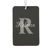 HAMbyWG – モノグラム付きハート カーエアーフレッシュナー (裏面)