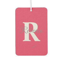 HAMbyWG – モノグラム付きハート カーエアーフレッシュナー