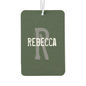 HAMbyWG – モノグラム付きハート カーエアーフレッシュナー (裏面)