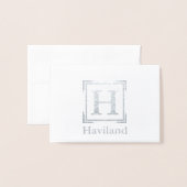 HAMbyWG モノグラム 箔カード (封筒付き正面)