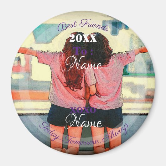 HAMbyWG – 友最高の人や姉妹 マグネット (正面)