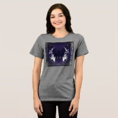 HAMbyWG – 女性のTシャツ – 蝶 トライブレンドTシャツ (正面全面)