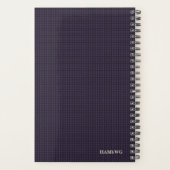 HAMbyWG – 小さな毎日のプランナー – 紫のパターン プランナー手帳 (裏面)