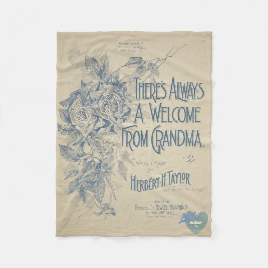 HAMbyWG – 常に祖母からのウェルカム フリースブランケット (正面)